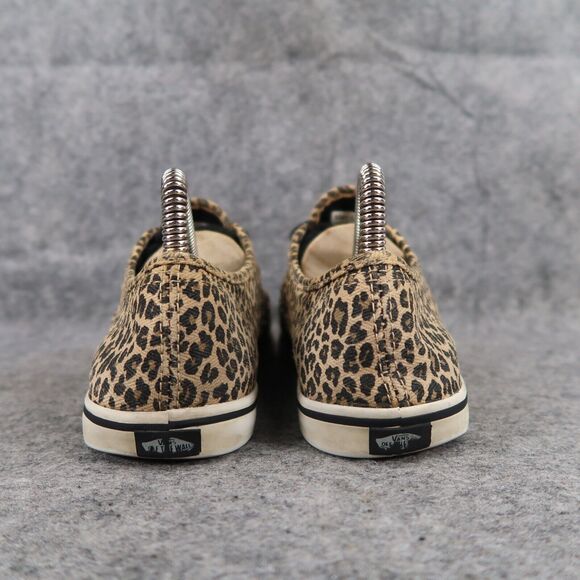 Vans Shoes Womens 7 Sneaker Authentic Low Pro Skate Casual Leopard Cheetah Brown - Picture 5 of 13